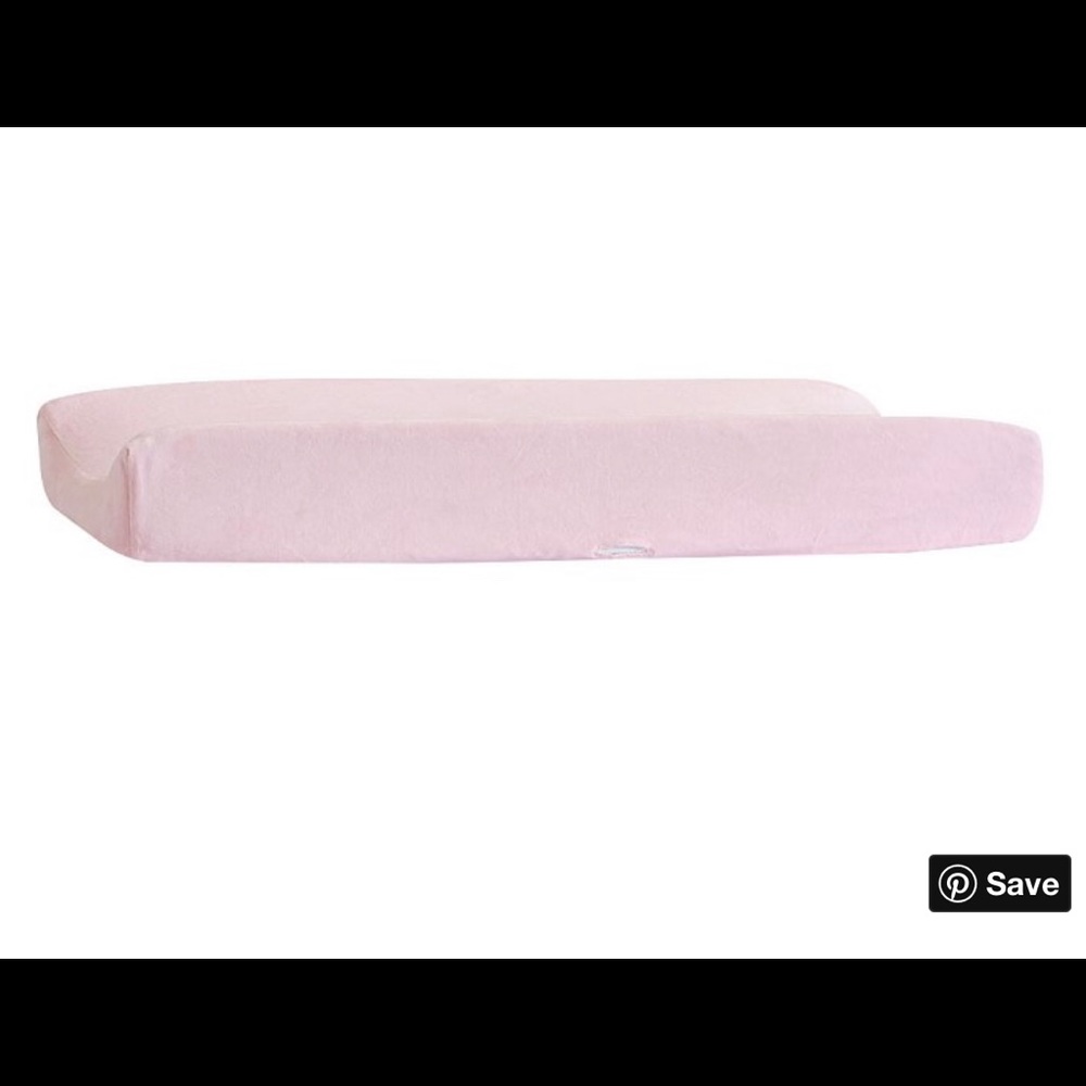 Pottery barn light pink changing pad cover